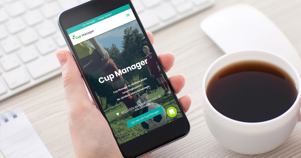 A dedicated mobile app for the tournament